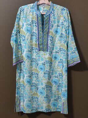 Bella tu Bennett Tunic Dress 100% Viscose Floral SIZE SMALL